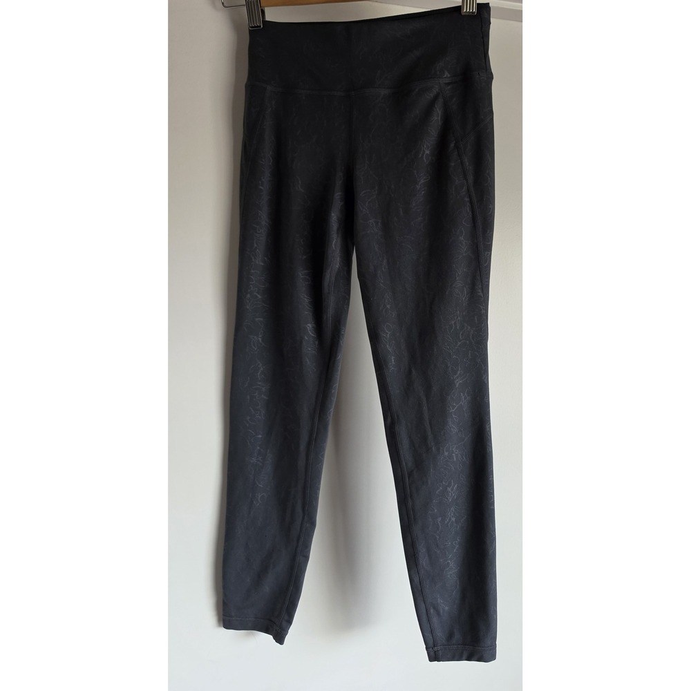 Sweaty Betty Leggings XXS Black Floral Athleisure Athletic Workout Pants